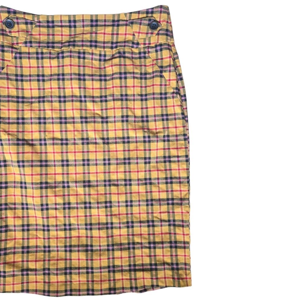 Soho Yellow and Black Pencil Skirt - M